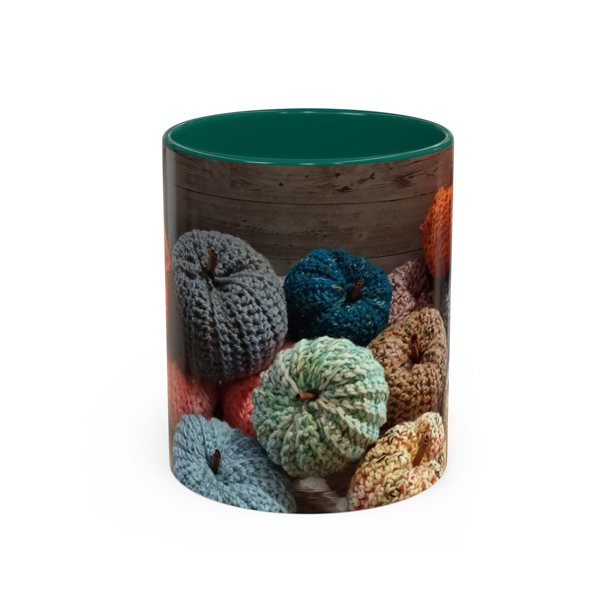 Crocheted Pumpkin Fall Mug – Cozy Autumn Coffee Cup (11oz/15oz)