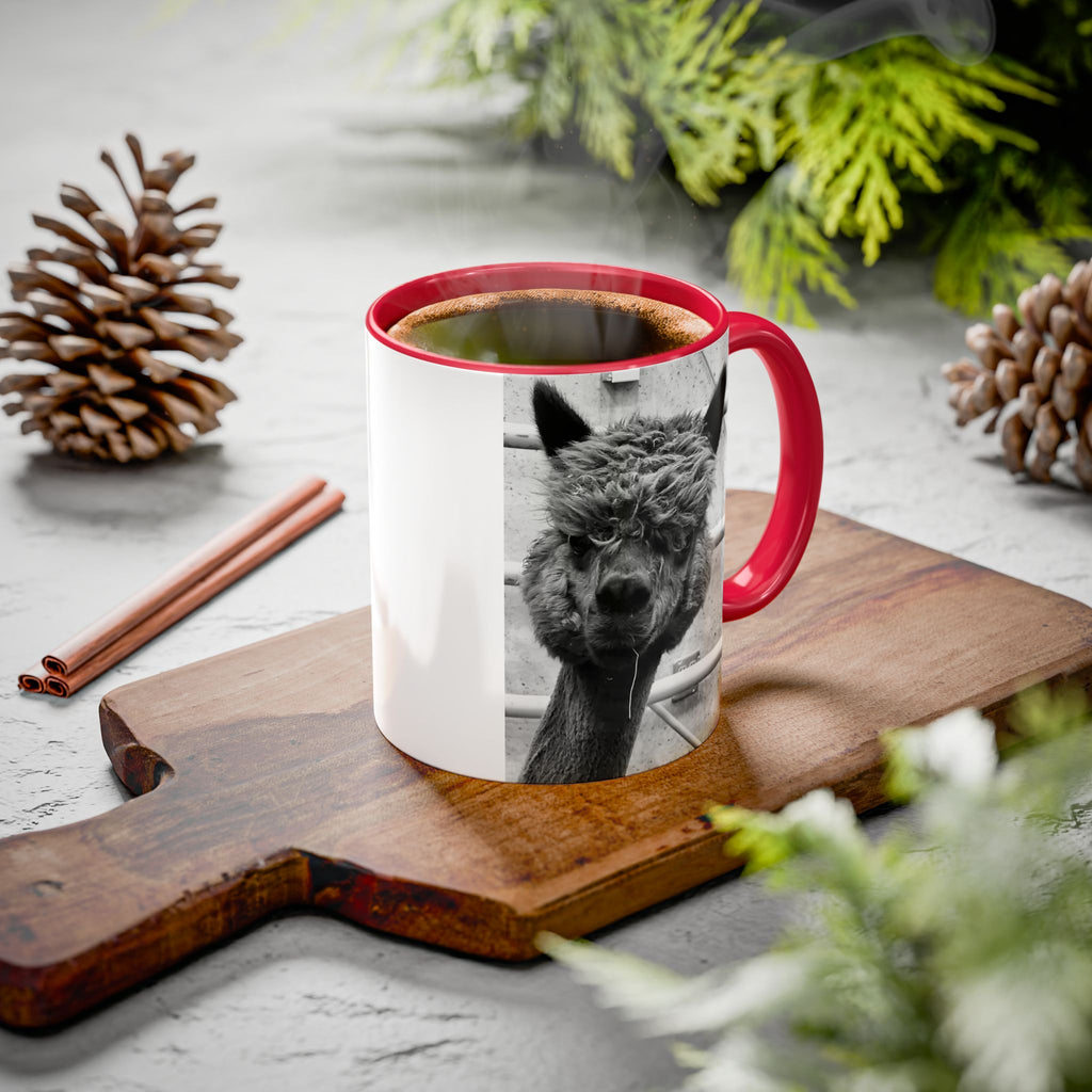 Black & White Funny Alpaca Coffee Mug (11oz, 15oz)