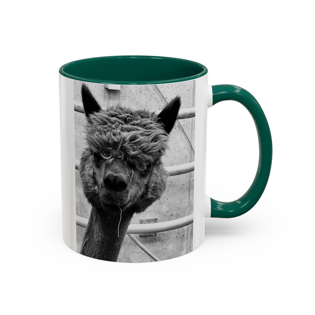 Black & White Funny Alpaca Coffee Mug (11oz, 15oz)