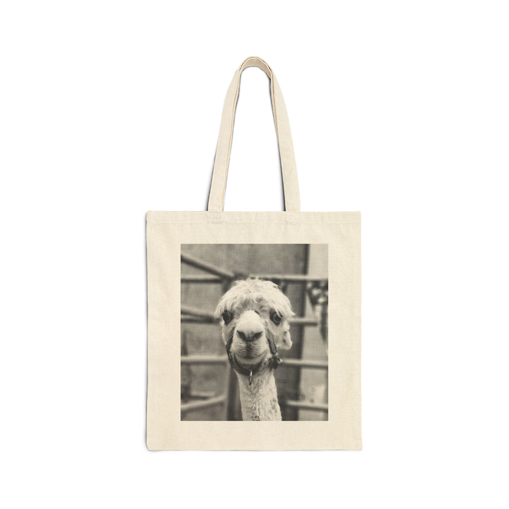 Vintage Alpaca Llama Photo Tote Bag