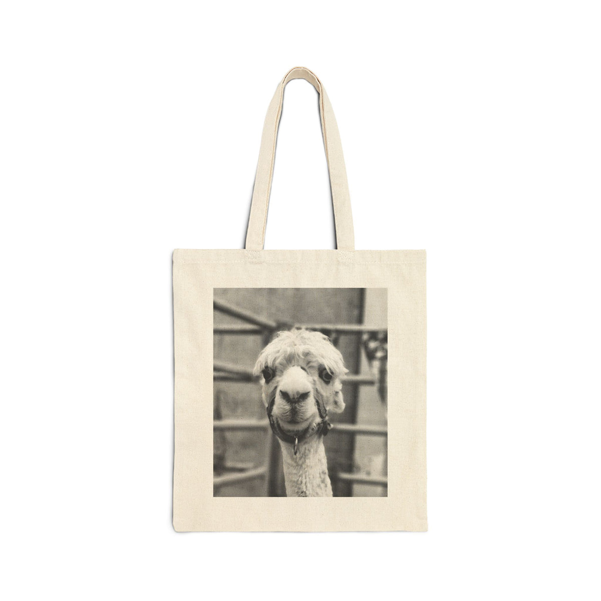 Vintage Alpaca Llama Photo Tote Bag