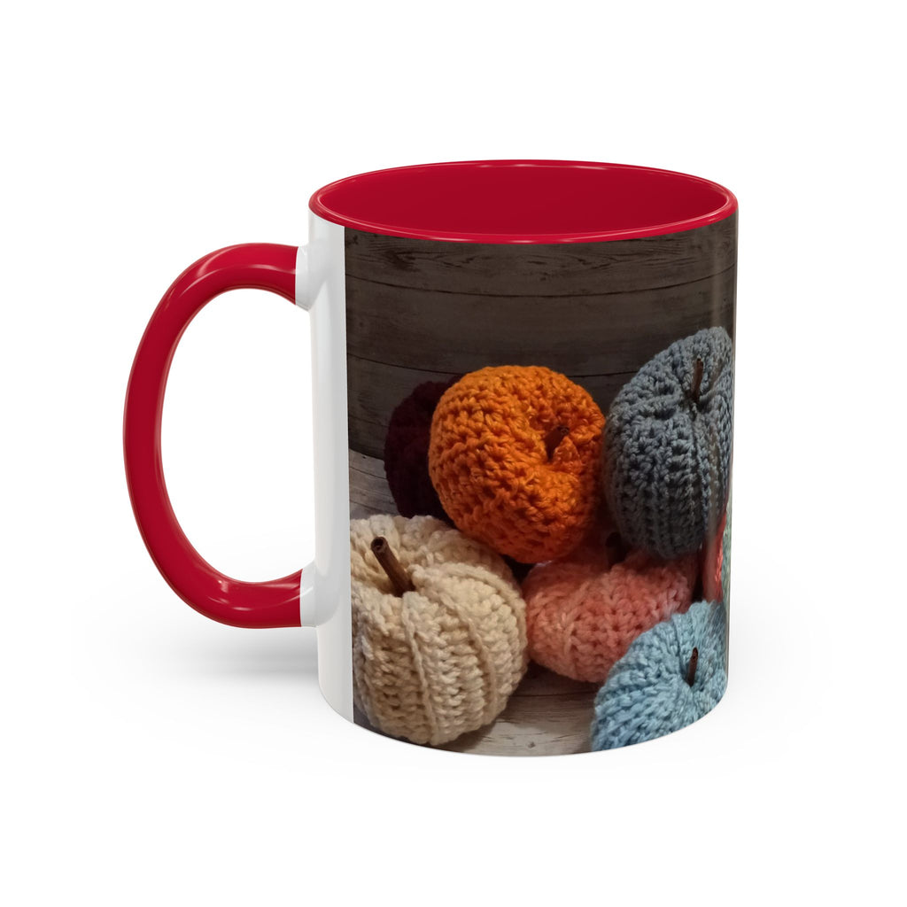 Crocheted Pumpkin Fall Mug – Cozy Autumn Coffee Cup (11oz/15oz)