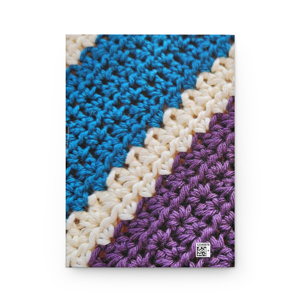 Crochet Stripes Hardcover Journal — Lined  Crochet Notebook