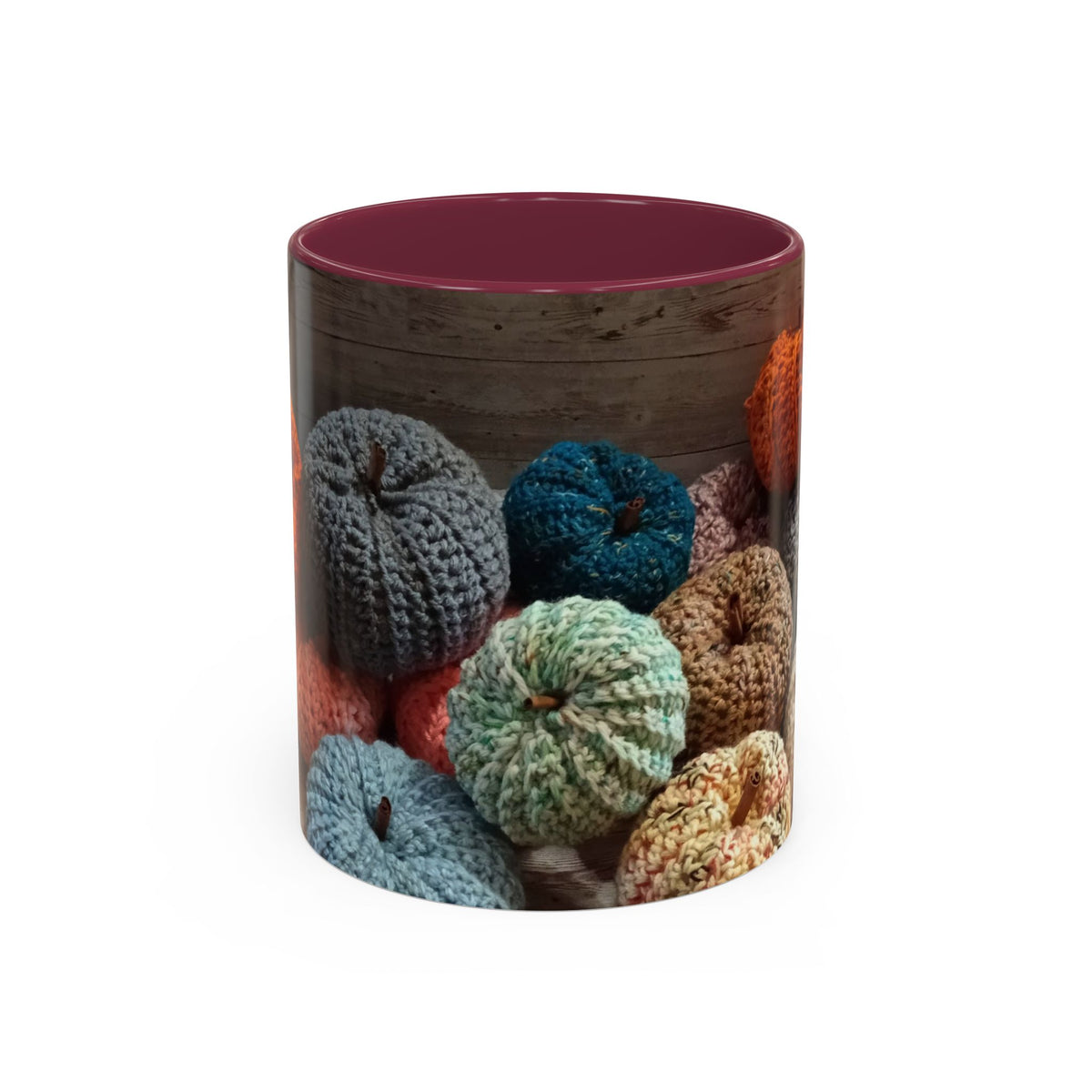 Crocheted Pumpkin Fall Mug – Cozy Autumn Coffee Cup (11oz/15oz)