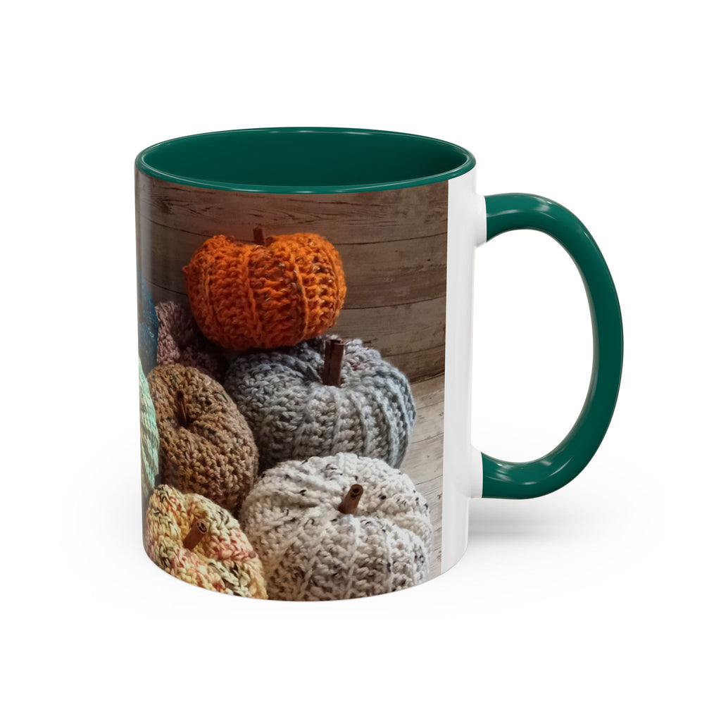 Crocheted Pumpkin Fall Mug – Cozy Autumn Coffee Cup (11oz/15oz)