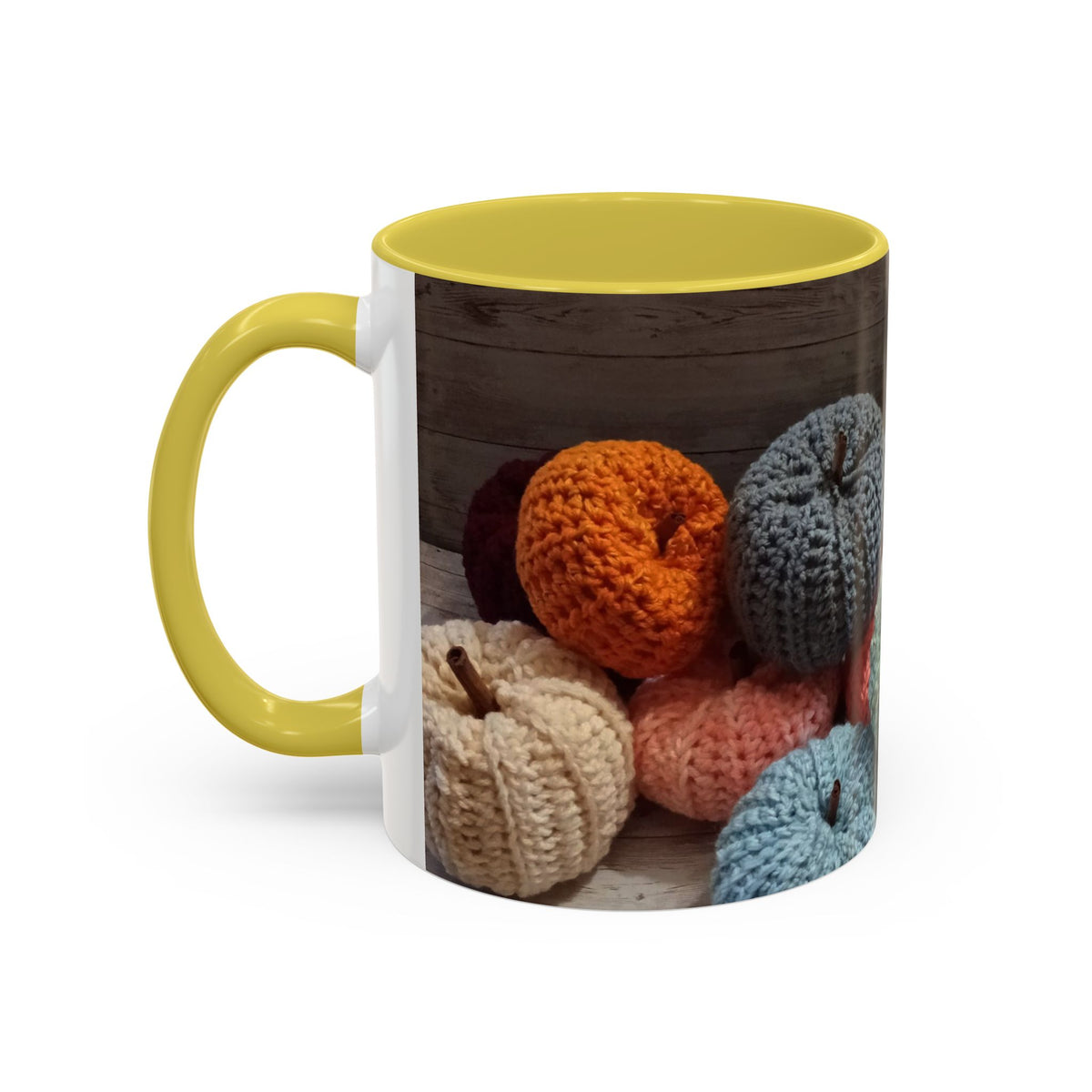 Crocheted Pumpkin Fall Mug – Cozy Autumn Coffee Cup (11oz/15oz)
