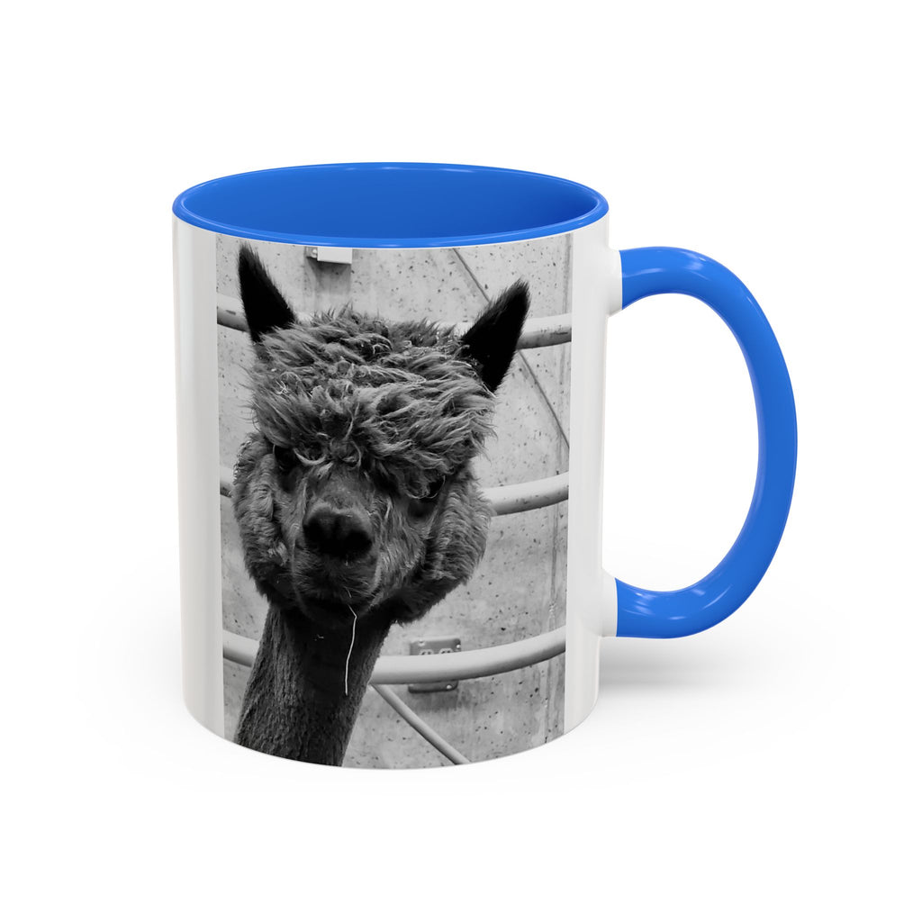 Black & White Funny Alpaca Coffee Mug (11oz, 15oz)
