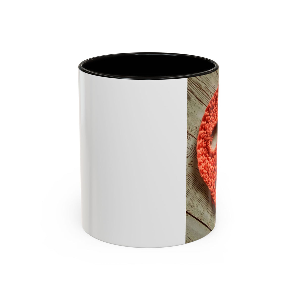 Crochet Skull Mug — Colorful 11oz/15oz Coffee Cup (Orange Day of the Dead Vibe)