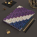 Crochet Stripes Hardcover Journal — Lined  Crochet Notebook