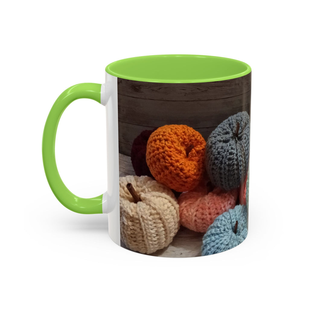 Crocheted Pumpkin Fall Mug – Cozy Autumn Coffee Cup (11oz/15oz)