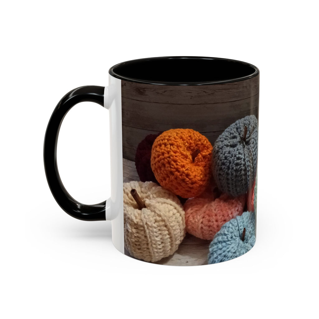 Crocheted Pumpkin Fall Mug – Cozy Autumn Coffee Cup (11oz/15oz)