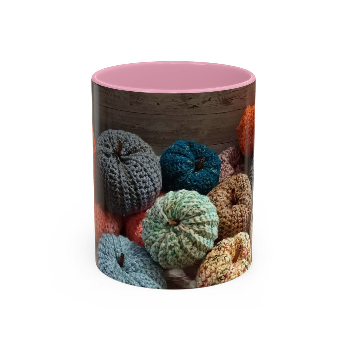Crocheted Pumpkin Fall Mug – Cozy Autumn Coffee Cup (11oz/15oz)