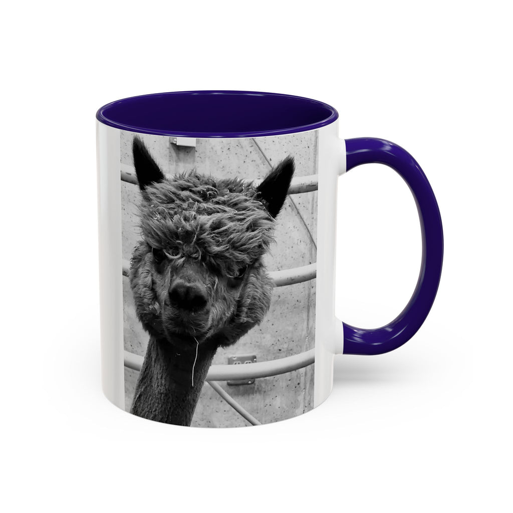 Black & White Funny Alpaca Coffee Mug (11oz, 15oz)