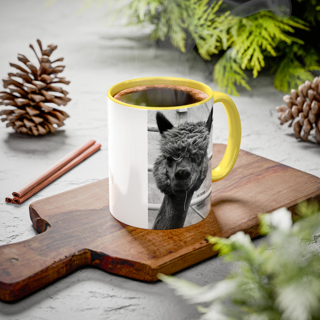 Black & White Funny Alpaca Coffee Mug (11oz, 15oz)