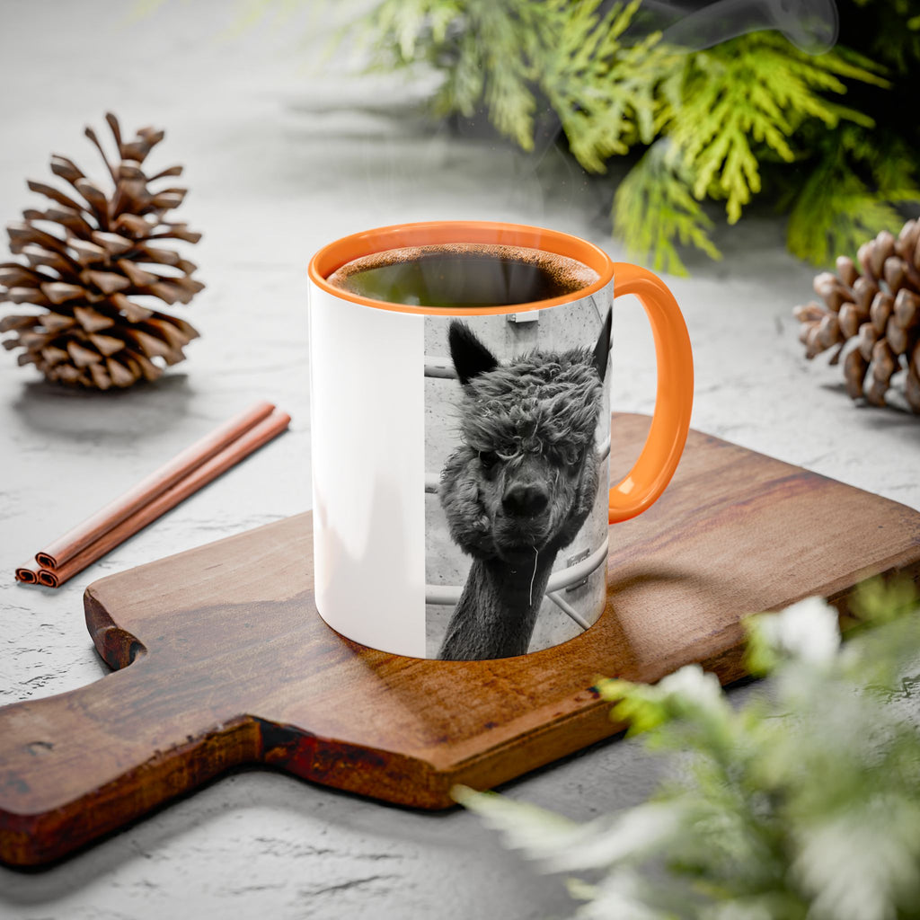 Black & White Funny Alpaca Coffee Mug (11oz, 15oz)