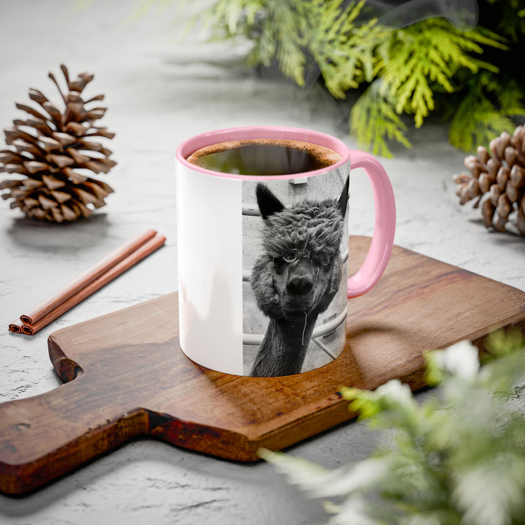 Black & White Funny Alpaca Coffee Mug (11oz, 15oz)