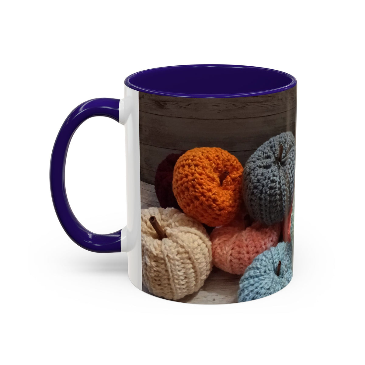 Crocheted Pumpkin Fall Mug – Cozy Autumn Coffee Cup (11oz/15oz)