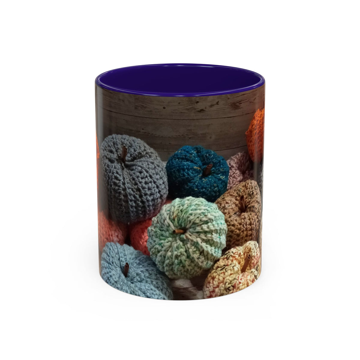 Crocheted Pumpkin Fall Mug – Cozy Autumn Coffee Cup (11oz/15oz)