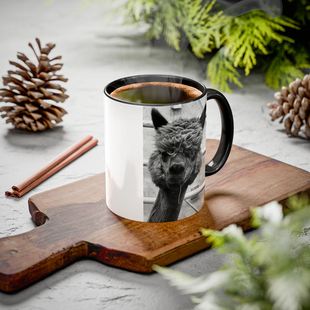 Black & White Funny Alpaca Coffee Mug (11oz, 15oz)