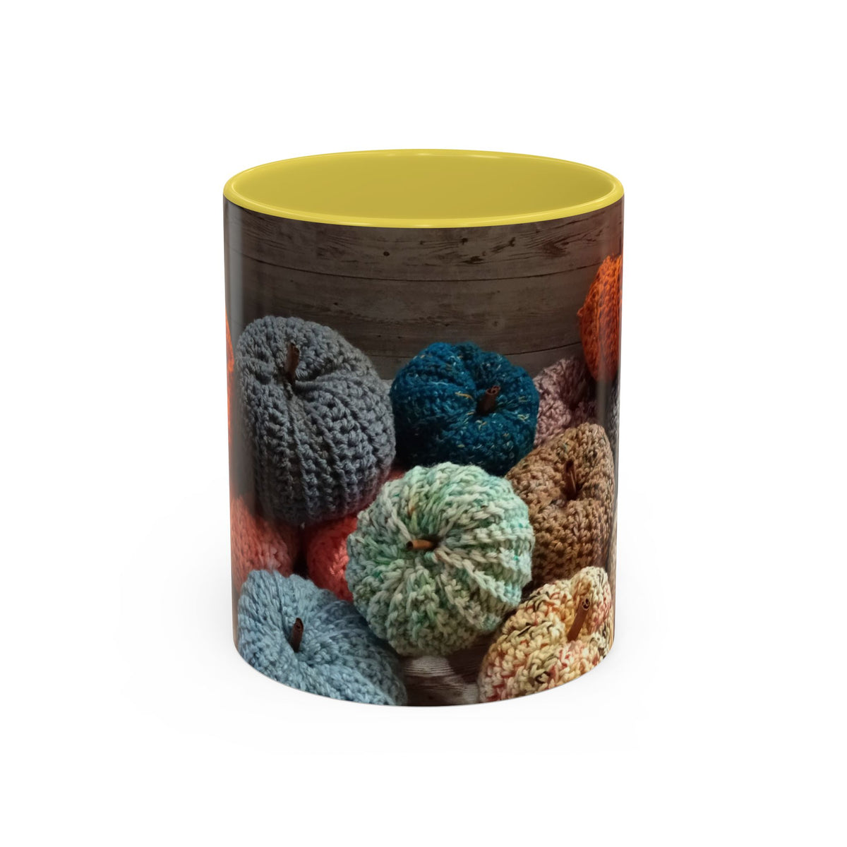 Crocheted Pumpkin Fall Mug – Cozy Autumn Coffee Cup (11oz/15oz)
