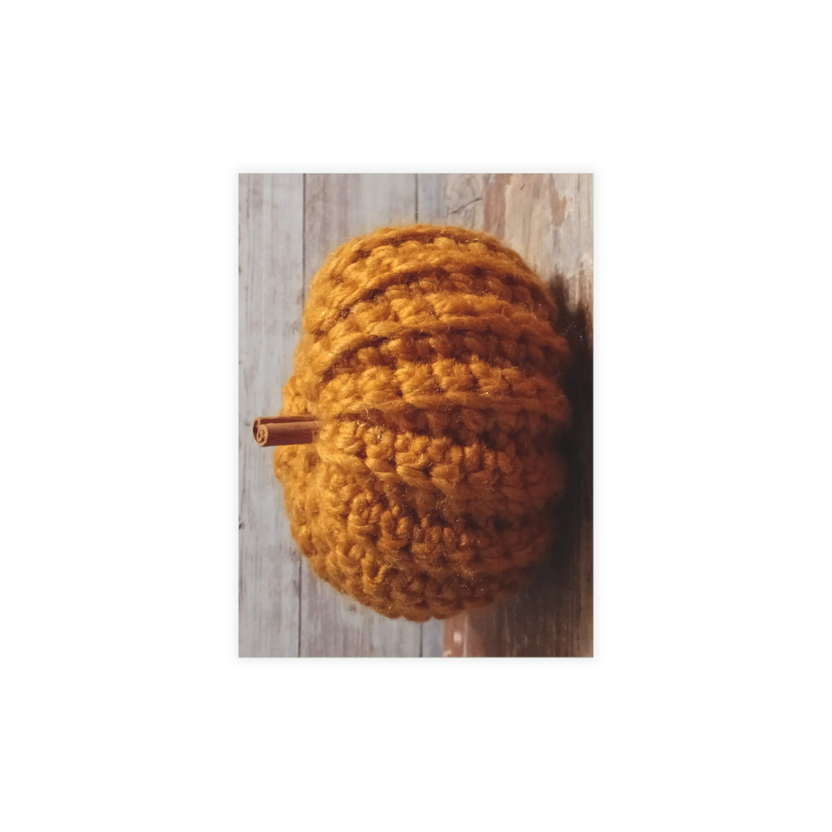 Crocheted Pumpkin Postcard Bundles (envelopes included)