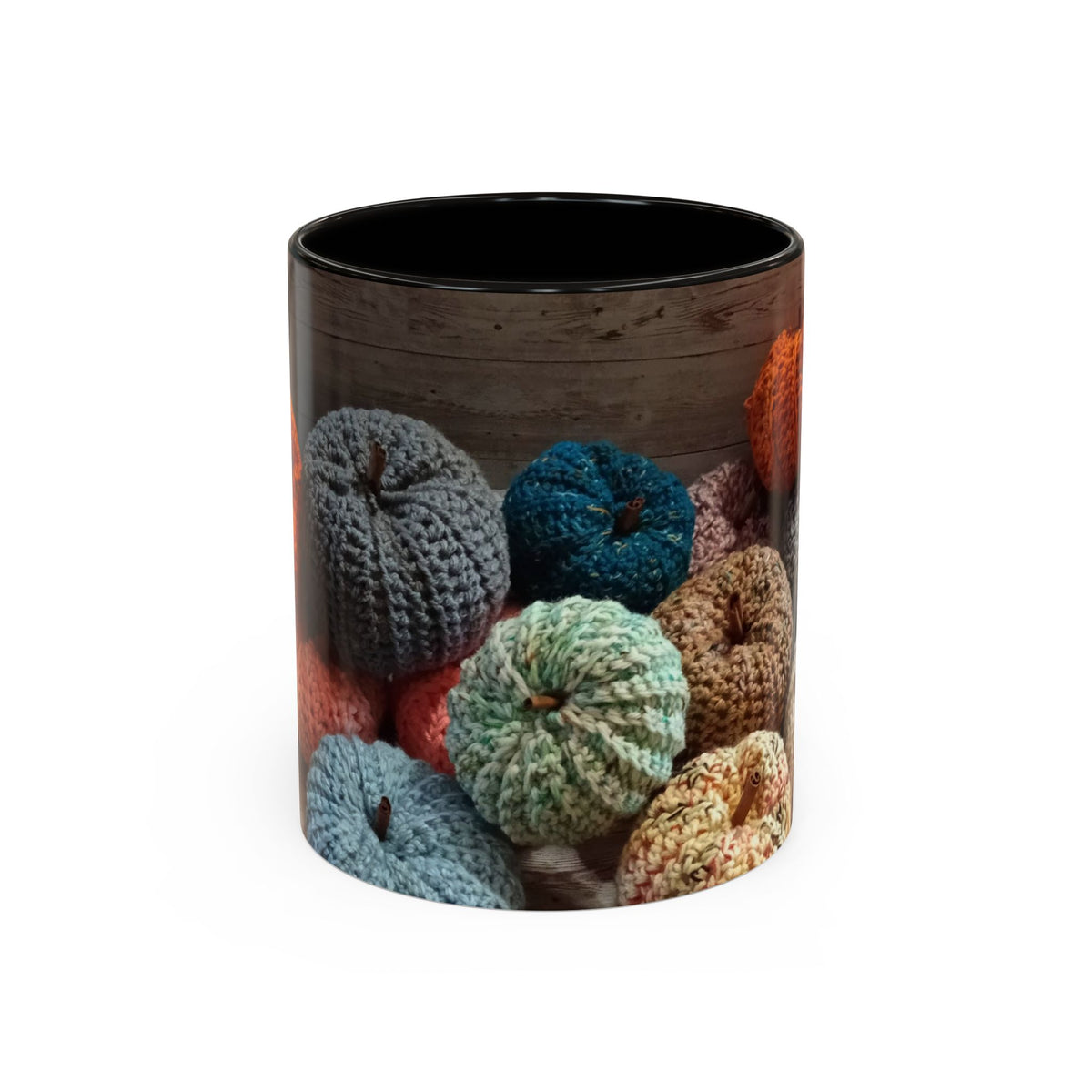 Crocheted Pumpkin Fall Mug – Cozy Autumn Coffee Cup (11oz/15oz)