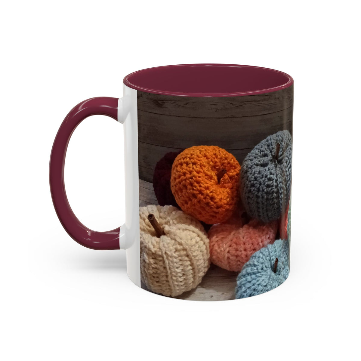Crocheted Pumpkin Fall Mug – Cozy Autumn Coffee Cup (11oz/15oz)