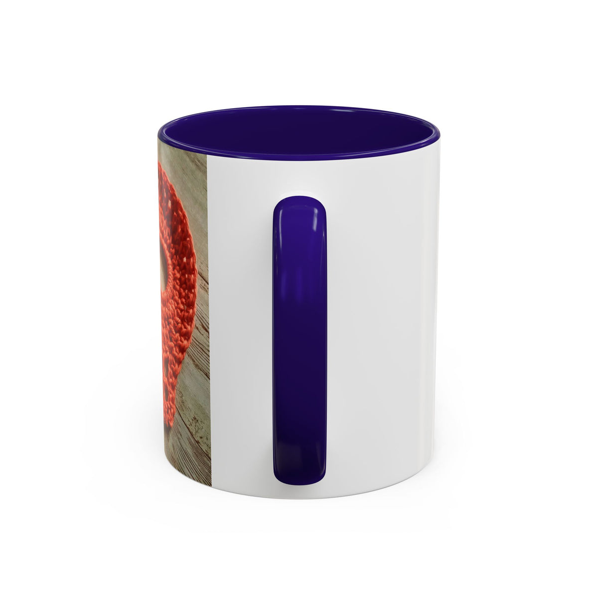 Crochet Skull Mug — Colorful 11oz/15oz Coffee Cup (Orange Day of the Dead Vibe)