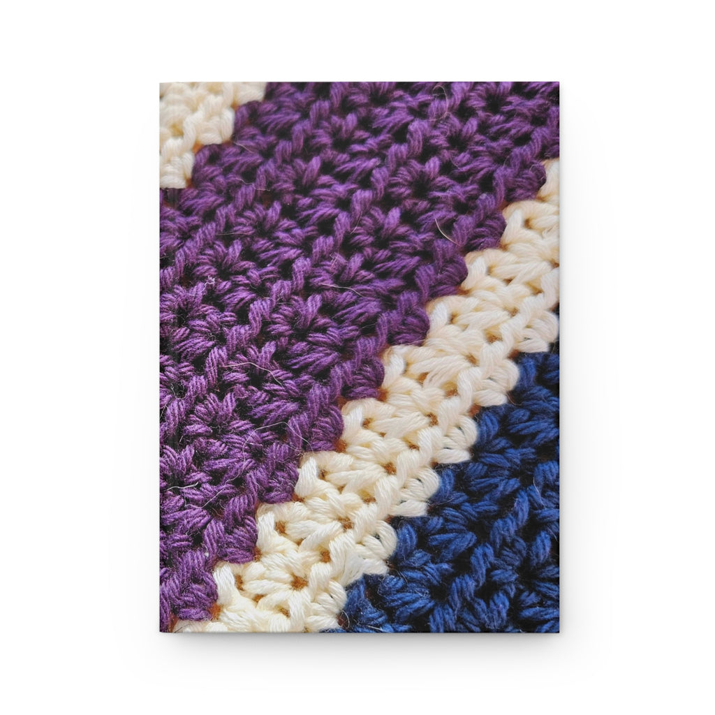 Crochet Stripes Hardcover Journal — Lined  Crochet Notebook