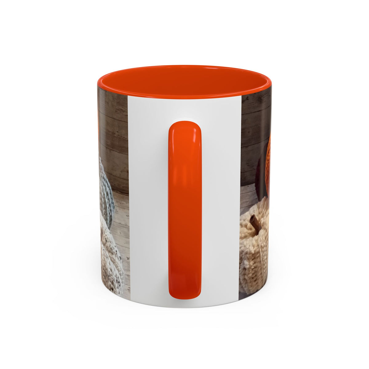 Crocheted Pumpkin Fall Mug – Cozy Autumn Coffee Cup (11oz/15oz)