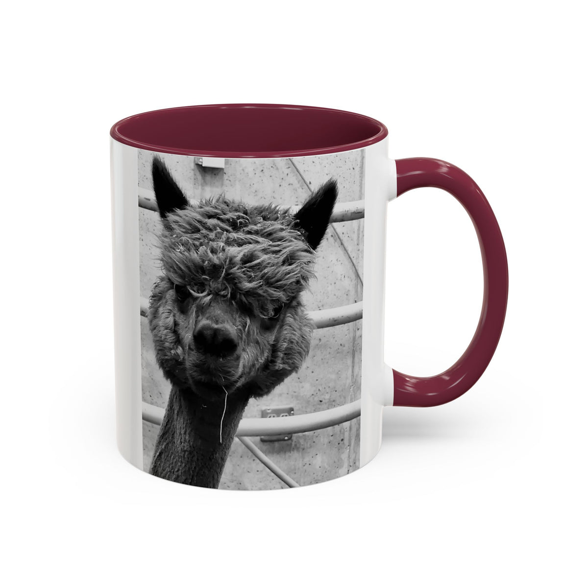 Black & White Funny Alpaca Coffee Mug (11oz, 15oz)