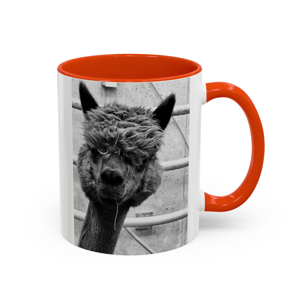 Black & White Funny Alpaca Coffee Mug (11oz, 15oz)