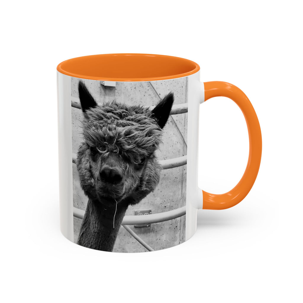 Black & White Funny Alpaca Coffee Mug (11oz, 15oz)