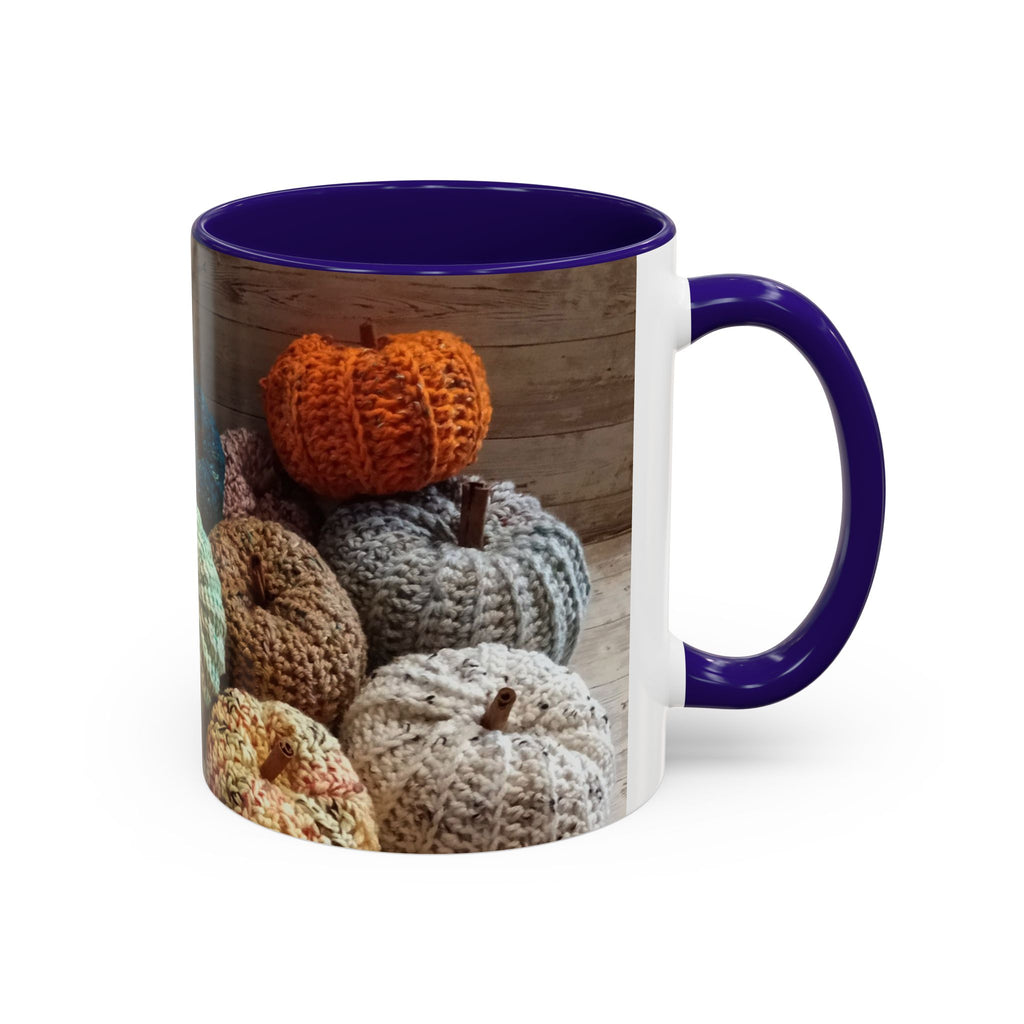 Crocheted Pumpkin Fall Mug – Cozy Autumn Coffee Cup (11oz/15oz)