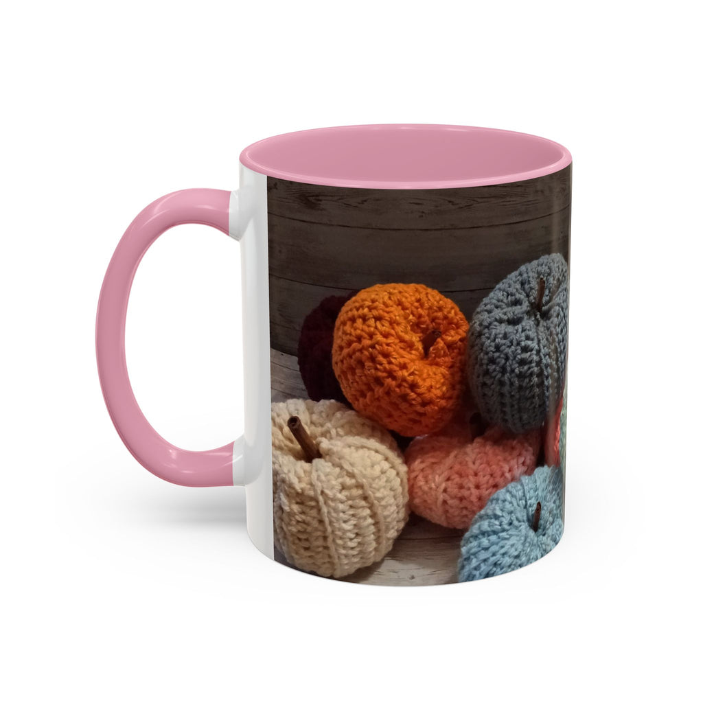 Crocheted Pumpkin Fall Mug – Cozy Autumn Coffee Cup (11oz/15oz)