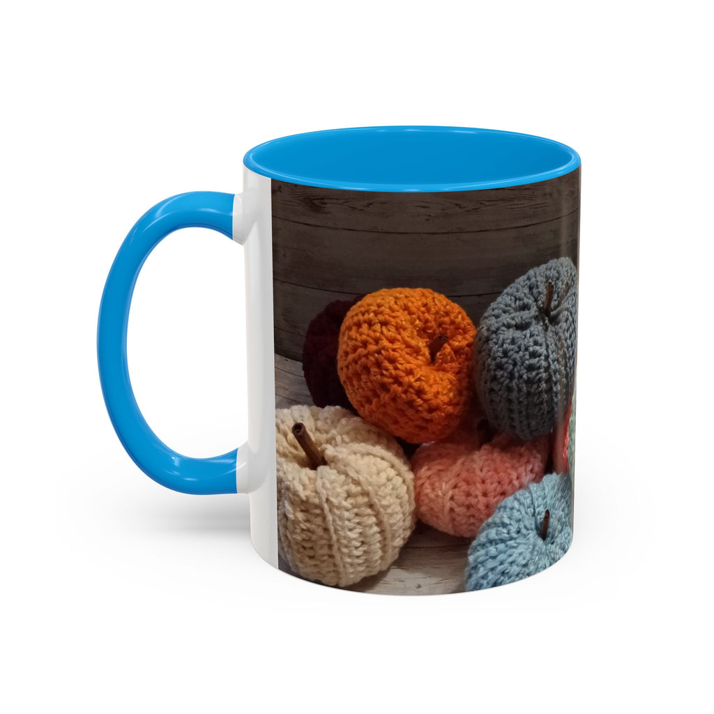 Crocheted Pumpkin Fall Mug – Cozy Autumn Coffee Cup (11oz/15oz)