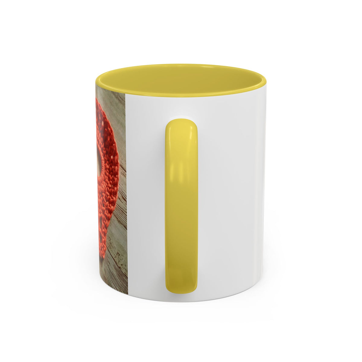 Crochet Skull Mug — Colorful 11oz/15oz Coffee Cup (Orange Day of the Dead Vibe)
