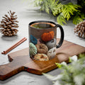 Crocheted Pumpkin Fall Mug – Cozy Autumn Coffee Cup (11oz/15oz)