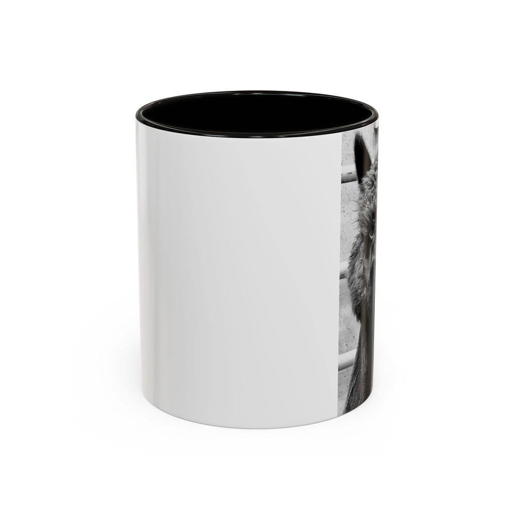 Black & White Funny Alpaca Coffee Mug (11oz, 15oz)