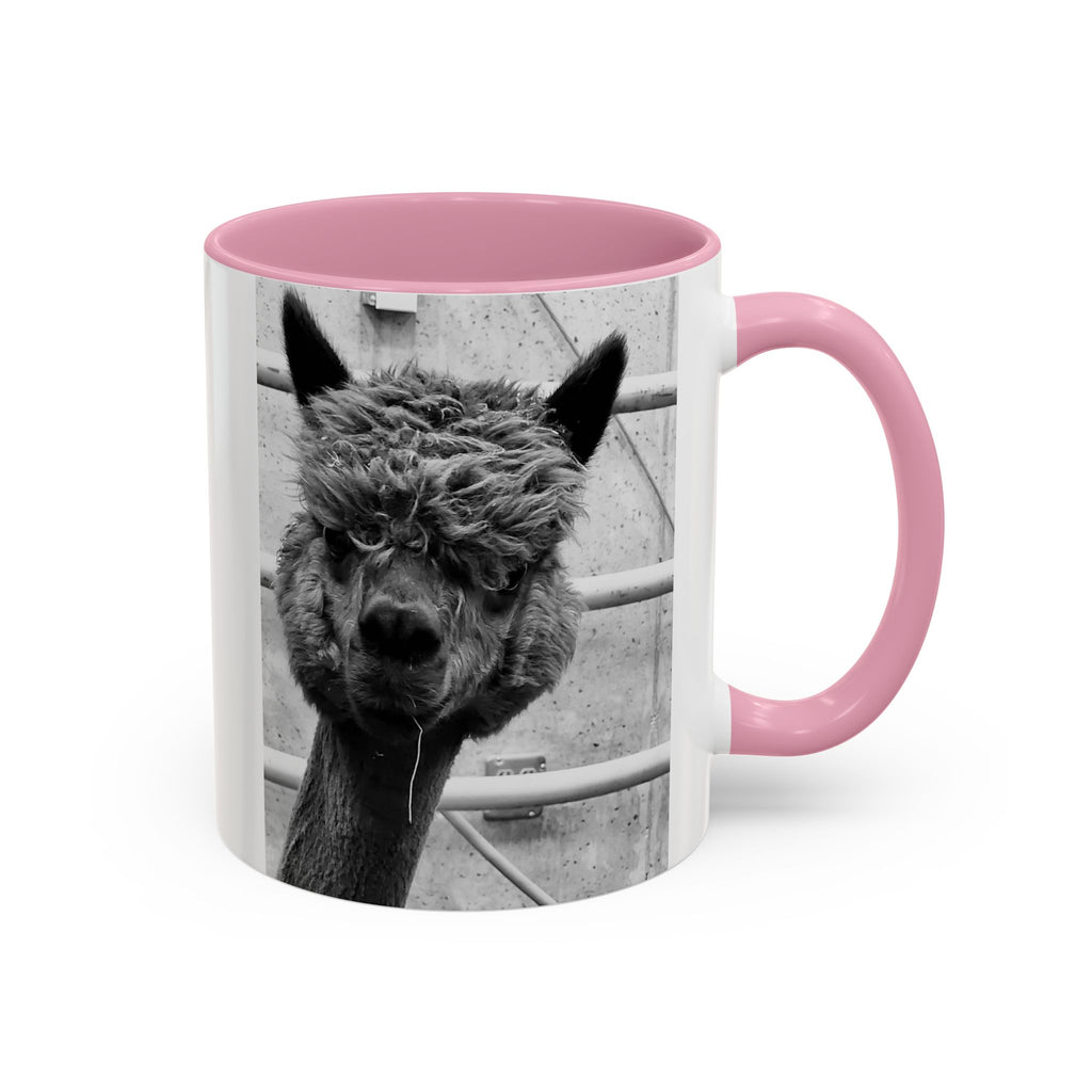Black & White Funny Alpaca Coffee Mug (11oz, 15oz)