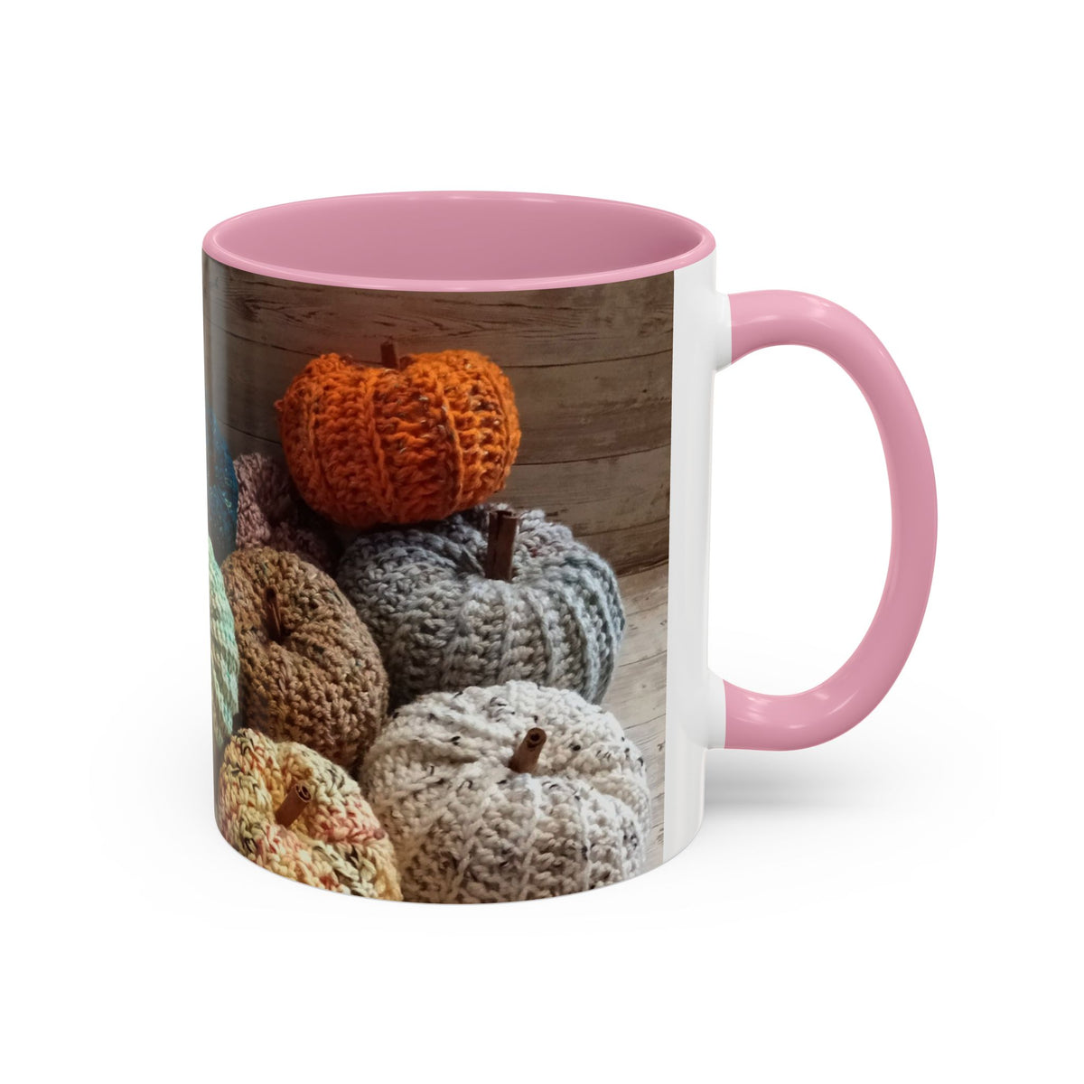 Crocheted Pumpkin Fall Mug – Cozy Autumn Coffee Cup (11oz/15oz)