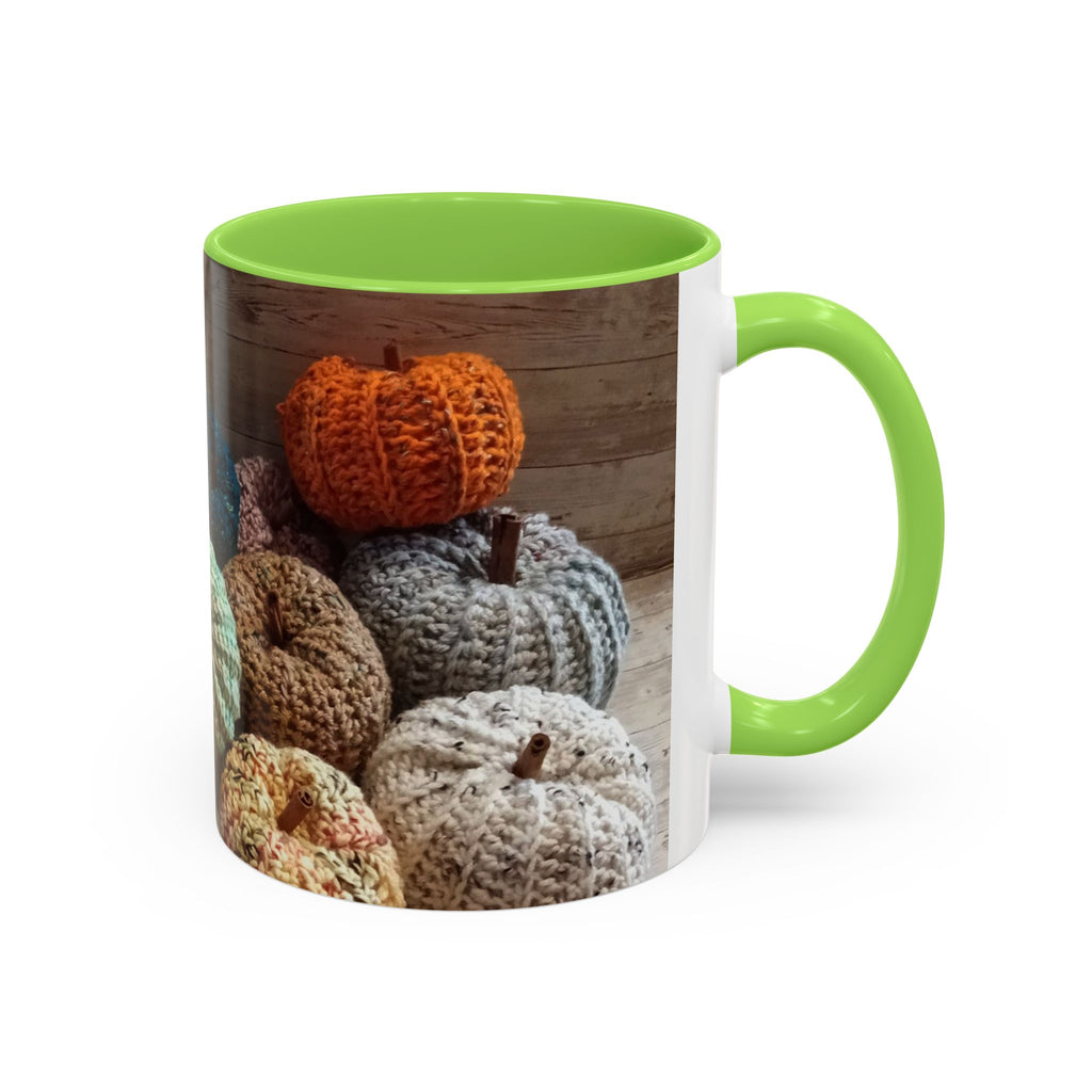 Crocheted Pumpkin Fall Mug – Cozy Autumn Coffee Cup (11oz/15oz)