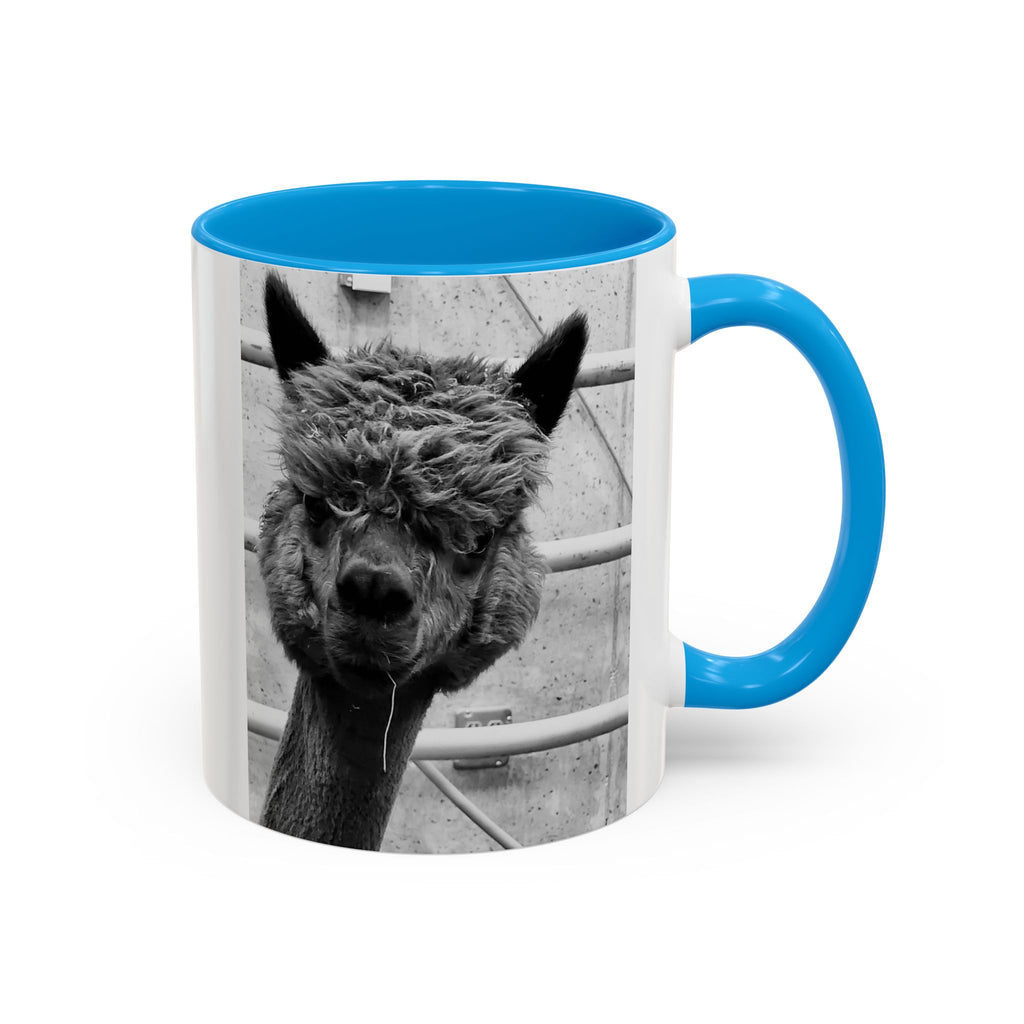 Black & White Funny Alpaca Coffee Mug (11oz, 15oz)