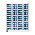 Wrapping Paper - Blue Teal Crochet Heart Pattern Gift Wrap