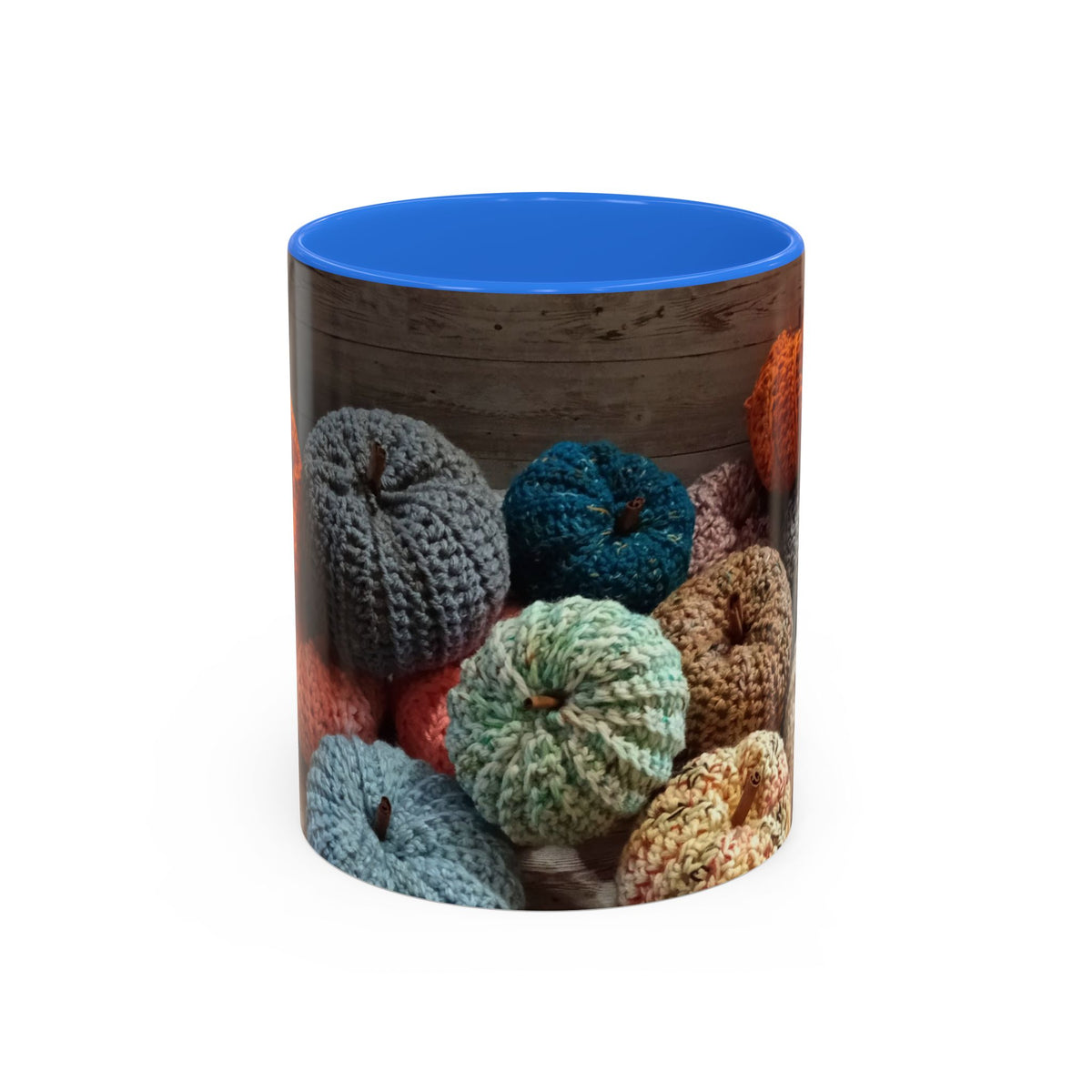 Crocheted Pumpkin Fall Mug – Cozy Autumn Coffee Cup (11oz/15oz)