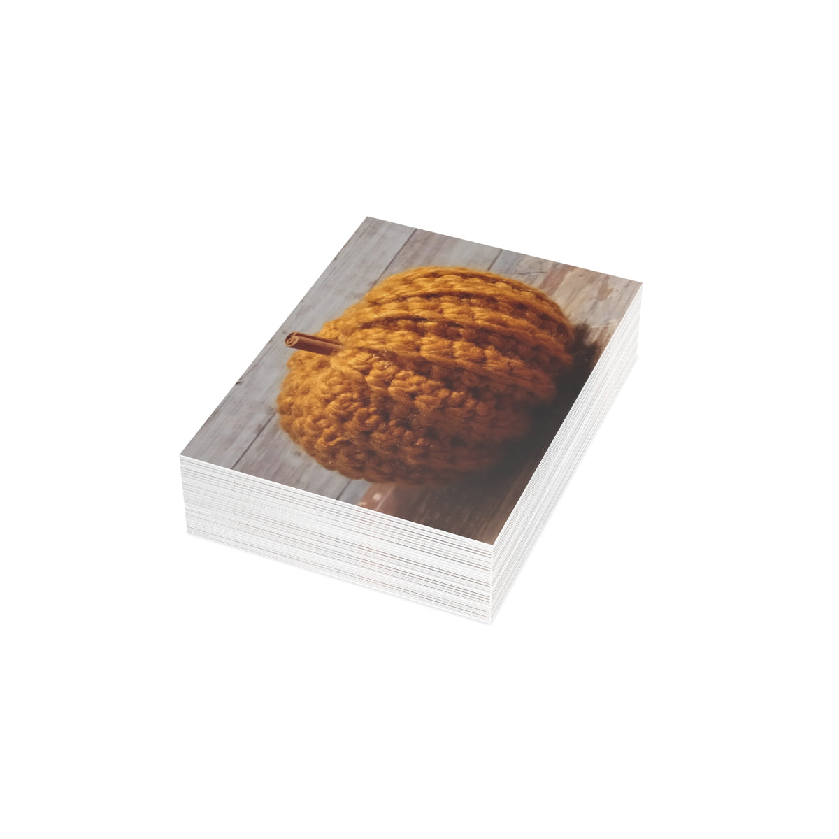 Crocheted Pumpkin Postcard Bundles (envelopes included)