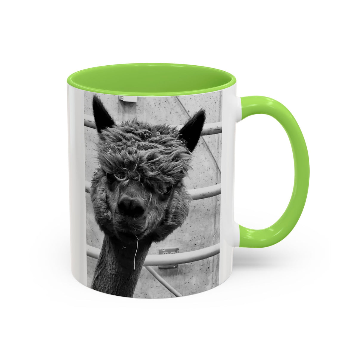 Black & White Funny Alpaca Coffee Mug (11oz, 15oz)