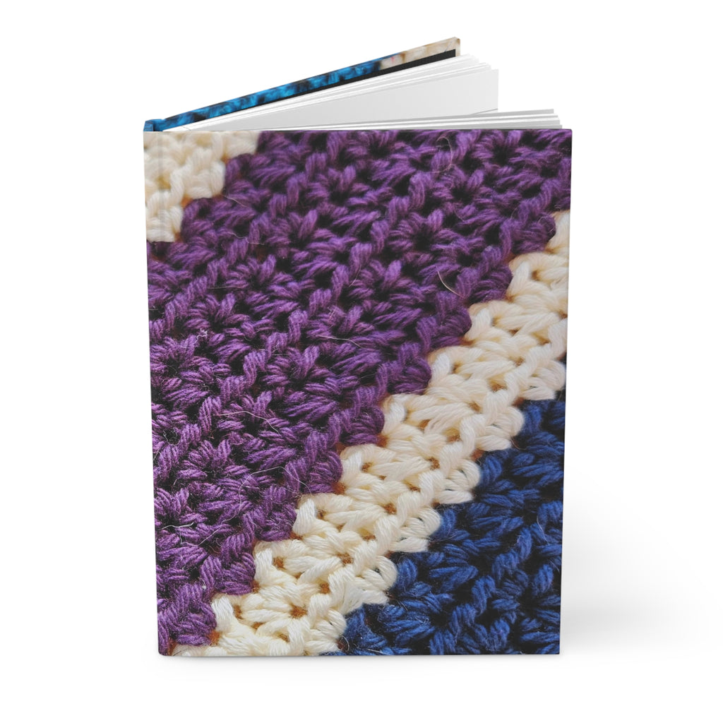 Crochet Stripes Hardcover Journal — Lined  Crochet Notebook