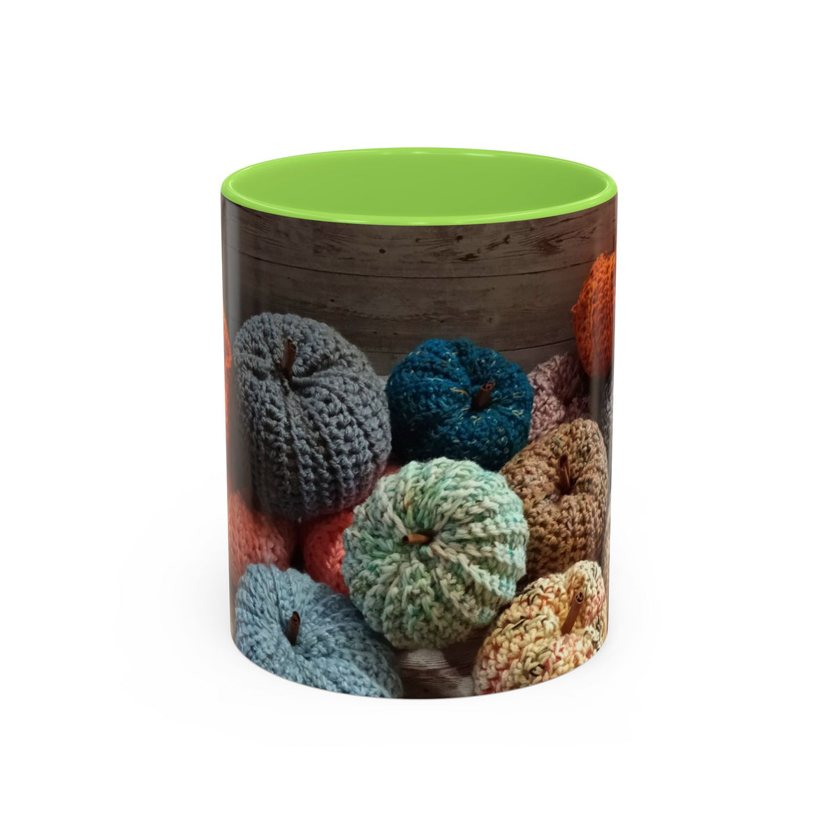 Crocheted Pumpkin Fall Mug – Cozy Autumn Coffee Cup (11oz/15oz)