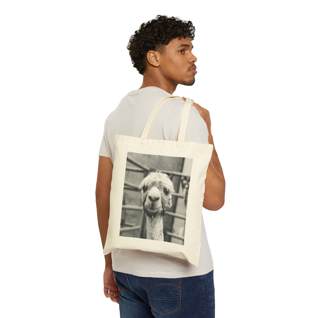 Vintage Alpaca Llama Photo Tote Bag